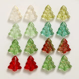 100pcs Christmas Tree Glass Beads DIY Earring Accessory