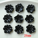 100pcs Resin Flower Beads DIY Jewelry Earring/Hair Accessory