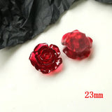 100pcs Resin Flower Beads DIY Jewelry Earring/Hair Accessory