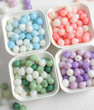 100pcs Cat's Paw Resin Beads DIY Earring Jewelry Accessory