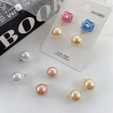 100pcs Round Beads Charms DIY Jewelry Earring Pendant Accessory