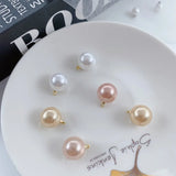 100pcs Round Beads Charms DIY Jewelry Earring Pendant Accessory