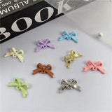 100pcs Rubber Paint Geometry Alloy Bow Charms Earring/Garment Accessory
