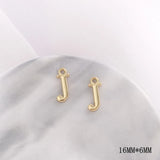 Alphabet Shape Alloy Charms for DIY Jewelry, 104pcs