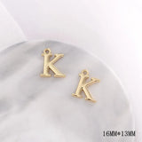 Alphabet Shape Alloy Charms for DIY Jewelry, 104pcs