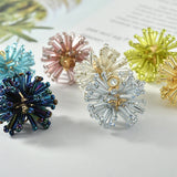 10pcs 25mm Bead Decoration Geometry Balls Flowers Charms DIY Earring Accessory