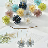 10pcs 25mm Bead Decoration Geometry Balls Flowers Charms DIY Earring Accessory