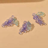 12pcs Purple Acrylic Beads Grape Shape Charms DIY Earring Pendant Accessory