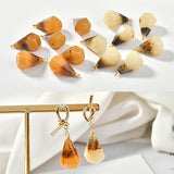 Water Drop Copper Resin Pendants DIY Earrings/Necklace Charms