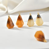Water Drop Copper Resin Pendants DIY Earrings/Necklace Charms