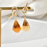 Water Drop Copper Resin Pendants DIY Earrings/Necklace Charms