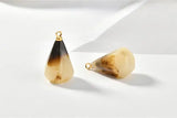 Water Drop Copper Resin Pendants DIY Earrings/Necklace Charms