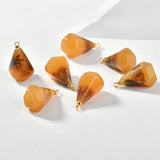 Water Drop Copper Resin Pendants DIY Earrings/Necklace Charms