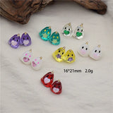 20pcs 3D Ghost with Hearts Acrylic Beads DIY Jewelry Earring/Necklace Accessory