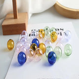 20pcs DIY Transparent Glass Beads Earring Pendants Accessory