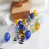 20pcs DIY Transparent Glass Beads Earring Pendants Accessory
