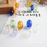 20pcs DIY Transparent Glass Beads Earring Pendants Accessory