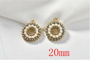 30pcs 20mm Alloy Floating Locket Charms for DIY Jewelry Earrings