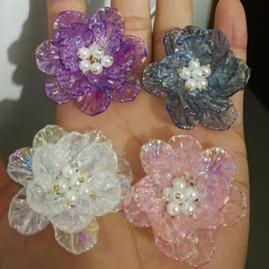 30pcs 43mm ABS Camellia Resin Flowers DIY Jewelry Earring/Garment Accessory