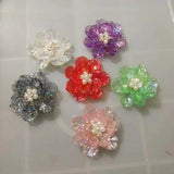 30pcs 43mm ABS Camellia Resin Flowers DIY Jewelry Earring/Garment Accessory