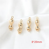 30pcs 3D Cartoon Human Shape Copper Floating Locket Charm DIY Jewelry