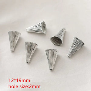 30pcs Fold Cartoon Horn Floating Locket Charms DIY Jewelry Earring Pendant