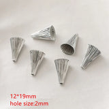 30pcs Fold Cartoon Horn Floating Locket Charms DIY Jewelry Earring Pendant
