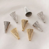 30pcs Fold Cartoon Horn Floating Locket Charms DIY Jewelry Earring Pendant