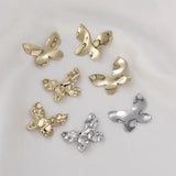 30pcs Butterfly Shape Copper Floating Locket Charms DIY Jewelry Earring Pendants