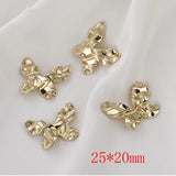 30pcs Butterfly Shape Copper Floating Locket Charms DIY Jewelry Earring Pendants