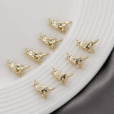 30pcs Cartoon Bird Copper Floating Locket Charms DIY Jewelry