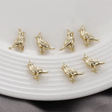 30pcs Cartoon Bird Copper Floating Locket Charms DIY Jewelry