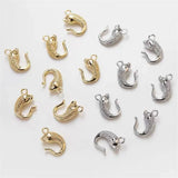 30pcs Cartoon Fish Shape Floating Locket Charms DIY Jewelry Accessory