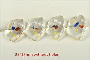 30pcs Resin Beads Irregular Shape DIY Earring/Garment Bead