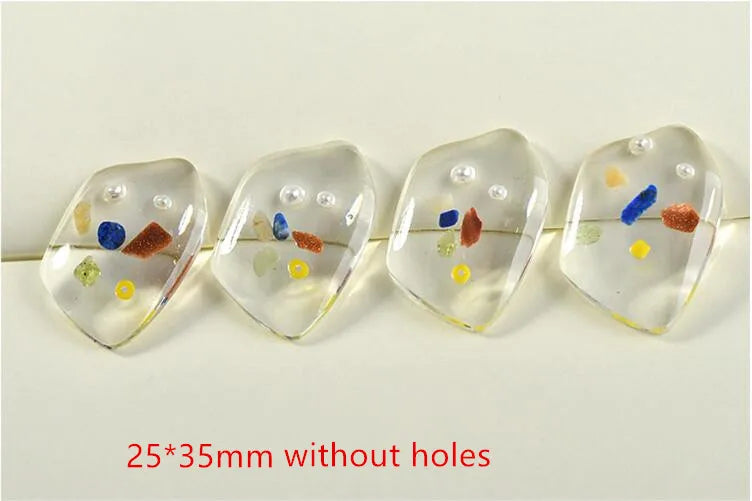 30pcs Resin Beads Irregular Shape DIY Earring/Garment Bead
