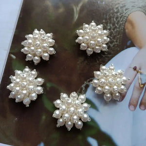 30pcs Cartoon Flower Beads DIY Jewelry Earring/Garment/Hair Accessory
