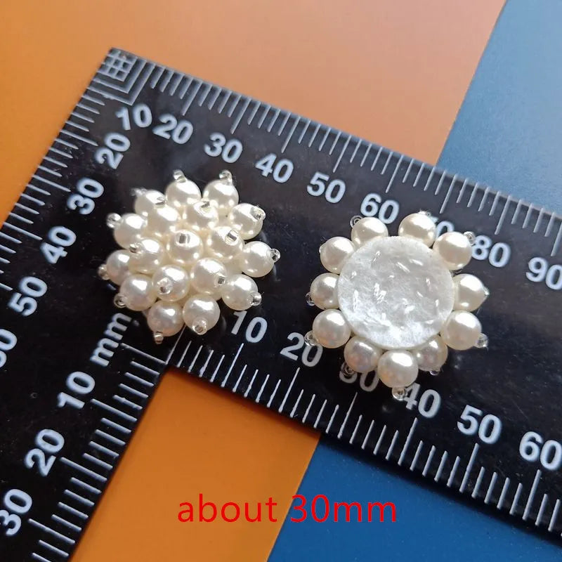 30pcs Cartoon Flower Beads DIY Jewelry Earring/Garment/Hair Accessory