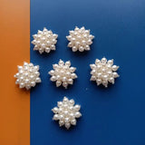 30pcs Cartoon Flower Beads DIY Jewelry Earring/Garment/Hair Accessory