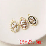 30pcs Alloy Floating Locket Charms DIY Jewelry Earring/Garment Accessory