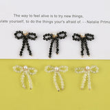 30pcs Copper Wire Bowknot Charms for DIY Earring Jewelry
