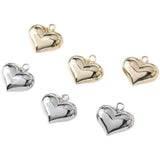 30pcs Cartoon Hearts Copper Floating Locket Charms DIY Jewelry Earring/Garment