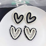 30pcs Cartoon Hearts Alloy Charms DIY Jewelry Accessory