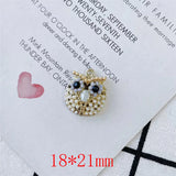 30pcs Owl Shape Alloy Floating Locket Charms DIY Jewelry Earring/Accessory