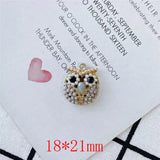 30pcs Owl Shape Alloy Floating Locket Charms DIY Jewelry Earring/Accessory