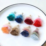 30pcs Cotton 3 Layers Tassel Charms DIY Jewelry Earring Pendant Accessory