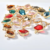 30pcs Glass Core Decoration Irregular Copper Charms DIY Jewelry Making