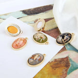 Resin Core Decoration Alloy Floating Locket Charms Lot of 30