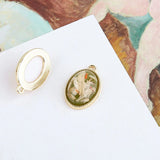 Resin Core Decoration Alloy Floating Locket Charms Lot of 30
