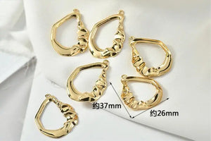30pcs Copper Floating Locket Charms DIY Jewelry Earring Pendant