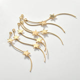 30pcs S Shape Copper Floating Locket Charms DIY Earring Accessory